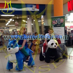 China Hansel High quality hot selling  Plush amusement play equipment plush animal electric scooter proveedor