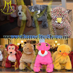China Hansel Hot in Shopping Mall Kids Coin Operated Game Machine Motorized Animal Ride On Furry Animal proveedor