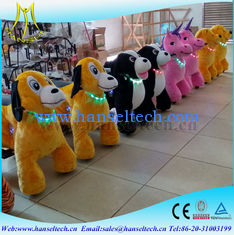 China Hansel coin operated kiddie rides outdoor games for kids playground equipment for children motorized plush animals proveedor