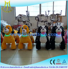 China Hansel motorized plush riding animals amusement park rides for children game machine coin operated drivable animals proveedor