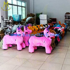China Hansel coin operated amusement rides amusement park rides shopping mall and game center for kid rides motorized animals proveedor