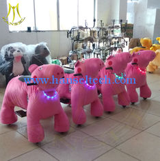 China Hansel plush electrical animal toy kiddie rides kids rides for shopping centers happy rides on animal unicorn ride on proveedor