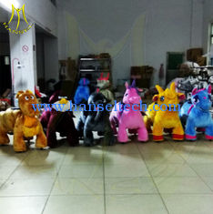 China Hansel stuffed animal unicorn on wheels coin operate game machine animal electric montable animales montables proveedor