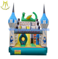 China Hansel stock amusement park equipment kids soft play area inflatable bouncer castle factory proveedor