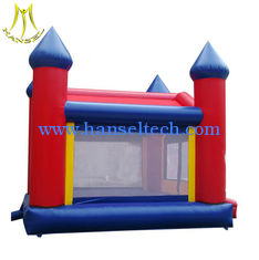 China Hansel stock commercial outdoor inflatable bouncer kids obstacle course jumping castle from china proveedor