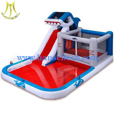 China Hansel cheap indoor bounce round inflatable water slide for outdoor playground wholesale proveedor