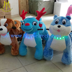 China Hansel  	indoor ride in mall coin operated unicorn ride on plush kids ride on unicorn toy proveedor