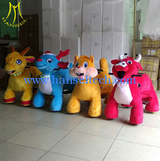 China Hansel  children outdoor play machine animal electronic toy animal plush rides proveedor