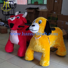 China Hansel shopping mall entertainment robot  zebra ride toy furry motorized animals for kids proveedor