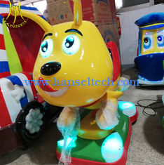 China Hansel  fiberglass kiddy ride machine funny racing car small amusement park kiddie ride proveedor
