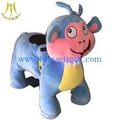 China Hansel motorized plush riding animal for kids non coin ride on animal toy for rental for parties proveedor