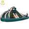 Hansel cheap amusement bouncy castle inflatable slide with pool for kids game center proveedor