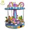 Hansel large amusement park rides fiberglass coin operated carousel rides proveedor