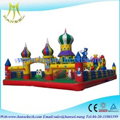 China Hansel Colourful Christmas commercial inflatable Water slide With Waterproof PVC proveedor