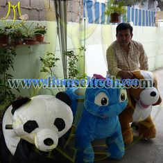 China Hansel animal rides parent animal rider motorized plush riding animals proveedor