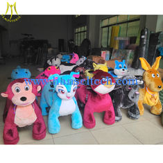 China Hansel Mall Animal Rides animal kids-coin-operated stuffed animals with wheel mall ride proveedor