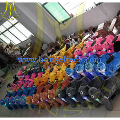 China Hansel 2016 chinese game rental sale push ride on plush toys girls electric ride on animals for kids proveedor