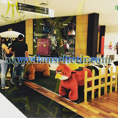 China Hansel mechanical plush animal ride on toy from china animal ride for mall proveedor