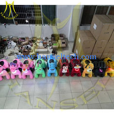 China Hansel Best selling shopping mall Hot motorized plush riding animals for children in playland proveedor