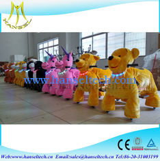 China Hansel high quality CE plush motorized riding coin operated animal cars proveedor