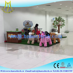 China Hansel kids fun center coin operated plush unicorn electric scooter proveedor