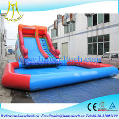 China Hansel red and blue kids amusement park equipment inflatable climbing structure water pool sidel proveedor