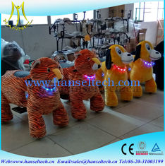 China Hansel best selling battery coin operation game amusement park children moving stuffed animal scooter ride electric proveedor