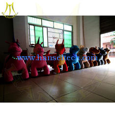 China Hansel places with rides for kids ride car battery coin operated amusement park children outdoor party baby horse rider proveedor