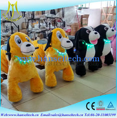 China Hansel battery coin operation amusement park outdoor playground moving family party mechanical dog ride in mall proveedor