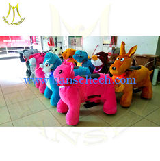China Hansel coin operated kiddie ride for sale game machine token kids amusement park moving motorized animals for sale proveedor