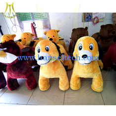 China Hansel amusment park games equipment kiddie animals toy ride seat moving electric stuffed animals adults can ride proveedor