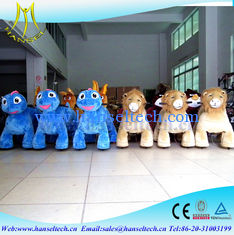 China Hansel electric toy car for kid motorized plush animals amusement park rides moving luna park plush toys stuffed animal proveedor