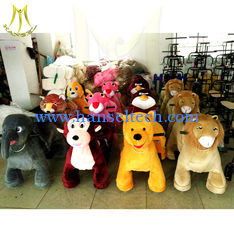 China Hansel happy ride toy animal scooter ride hot in shopping mall kiddie machines toy slot machine	for shopping mall proveedor
