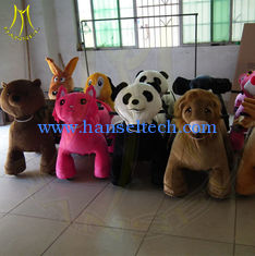 China Hansel battery animal scooter rides mechanical horses for children kiddie train ride game machine center moving rides proveedor