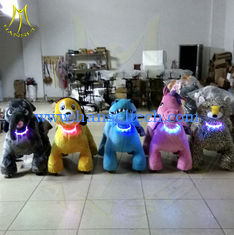 China Hansel plush electrical animal toy kiddie rides kids for shopping centers ride on animals coin operated kids rides proveedor