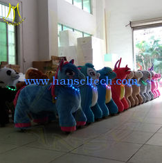 China Hansel coin operated kids ride machine theme park rides for sale hansel tech ride on animal unicorn rideable toys proveedor