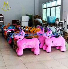 China Hansel cheap amusement ride kids battery powered animal bikes zippy animal scooter rides ride on horse toy pony proveedor