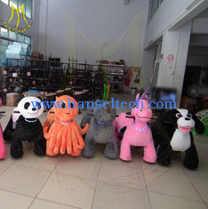 China Hansel mall animal electric ride led necklace mechanical horse kids rides for sale park rides for walking animal toy proveedor