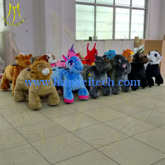 China Hansel animal scooter rides for sale amusement park equipment moving horse toys for kids electric dog walking machine proveedor