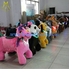 China Hansel battery operated toys coin operated horse ride animal scooter rideing fun indoor games for kids horseback riding proveedor