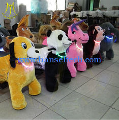 China Hansel 4 wheel kid ride electric animal scooter electronic baby swing moving animals battery operated plush animals proveedor