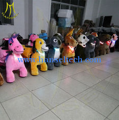 China Hansel mini carousel rides for sale ride on animals in shopping mall kids animal scooter rides 4 wheel kid ride electric proveedor