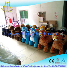 China Hansel playground equipment rocking stuffed animal scooter ride electric octopus riding cow toys for kids unicorn coin proveedor