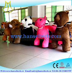 China Hansel playground equipment rocking commercial kids rides coin operated dragon ride walking stuffed animal scooter ride proveedor
