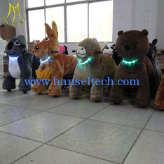 China Hansel giant plush animals kids ridingmechanical walking animal bike coin operated car kids ride on car kiddy ride proveedor