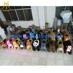 China Hansel kiddie ride small train coin operated kiddie rides for rent plush unicorn electric scooter kids 4 wheel animal proveedor