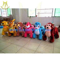 China Hansel coin operated kiddie rides for saleoutdoor games for kids safari animal motorized ride mall ride on toys proveedor