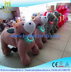 China Hansel amusement arcade games giant plush animals kids riding electric dog walking machine coin operated toy ride proveedor