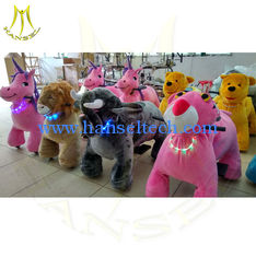 China Hansel coin operated kiddie rides for sale uk entertainment play equipment animal cow electric riding animal kids proveedor