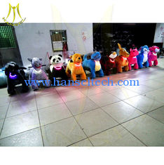 China Hansel unicorn motorized plush animal rohs standard luck cow electric motorized scooter with motorized riding toys proveedor